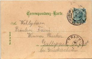 1901 Klosterneuburg, Fasslrutschen im Stiftskeller, Leopoldsberg. Druck u. Verlag v. Louis Glaser. A...