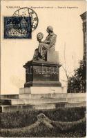 1921 Warszawa, Varsovie, Warschau, Warsaw; Kopernikus-Denkmal / Pomnik Kopernika / Copernicus Monument. TCV card (EK)