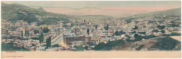 Sarajevo. 2-tiled folding panoramacard. Simon Kattan
