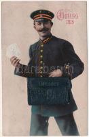 Dresden, Gruss aus... Postman leporellocard with 10 pictures (pinhole)