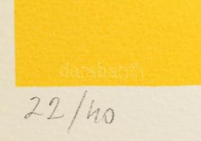 Simonyi Emő (1943-): Álom, 1992. Szitanyomat, papír. Jelzett, számozott (22/40). 62x46 cm