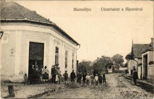 Marosillye, Ilia; utca, főposta / street, main post office