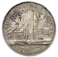 1878. A Bakonybéli templom consecral a pannonhalmi főapát által ezüstözött fém emlékérem (25,5mm) T:2-