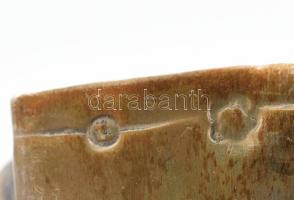 Ezüst (Ag) szalvéta tartó, jelzett, Dianás, XX. sz. eleje 85 g