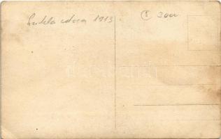 1913 Budapest I. Tabán, Szikla utca. photo (szakadás / tear)