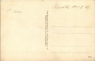 1928 Balatonalmádi, strand, fürdőzők csónakban. Fotó Kurzweil (Budapest) photo (kis szakadás / small...