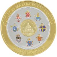 Németország 2013. "A modernitás pápája" emlékérem szett dekoratív papírtokban, benne "...