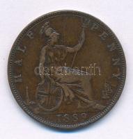 Nagy-Britannia 1889. 1/2p Br "Viktória" T:2-,3 patina Great Britain 1889. 1/2 Penny Br &qu...