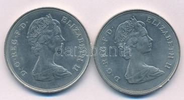 Nagy-Britannia 1981. 25p Cu-Ni "Károly és Diana esküvője" (2x) T:1- United Kingdom 1981. 2...