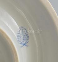 Herendi Rotschild mintás porcleán gyertyatartó, Kézzel festett, jelzett, hibátlan 22 cm