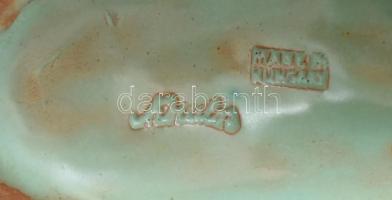 Komlós art deco türkíz akt szobor. Jelzett, minimális kopással 18 cm