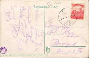 1918 Zsolna, Zilina; Hrad Budatín / Budatin vára, híd. Vasúti levelezőlapárusítás 24. sz. 1916. / ca...