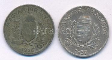 1926-1939. 1P Ag (2xklf) T:2-,3 patina, ü.
Adamo P6