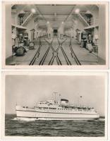 2 db MODERN hajós képeslap / 2 MODERN ship motive postcards: Fährschiff Deutschland (Deutsche Bundesbahn)