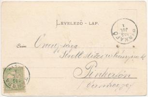 1905 Sóshegy, Sulzriegel (Tarcsa, Tarcsafürdő, Bad Tatzmannsdorf); Schlögel féle vendéglő, étterem, ...