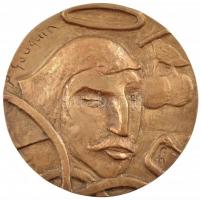 Farkas István Béla (1915-2005) DN "Paul Gauguin" kétoldalas Br emlékplakett (85mm) T:2