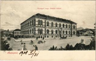 1908 Budapest II. Oszlop utca (ma Keleti Károly utca), Országos m. kir. Chemiai (Kémiai) Intézet (EK)