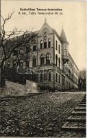 1916 Budapest I. Katholikus Tanonc internátus. Toldy Ferenc utca 30.