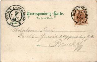 1898 (Vorläufer) Neunkirchen, Rathaus, Peters-Kirche, Pfarrkirche, Dreifaltigkeit, Evang. Kirche. Ar...