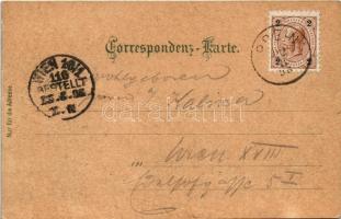 1898 (Vorläufer) Prein, Kirche, Prein mit Raxalpe, Carl Ludwig-Haus a. d. Raxalpe. Kunstanstalt Karl...