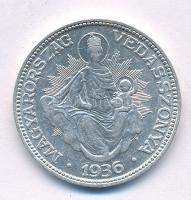 1936. 2P Ag "Madonna" T:2 Adamo P7