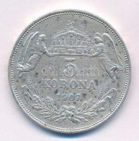 1907KB 5K Ag "Ferenc József" T:2- karc Adamo K7