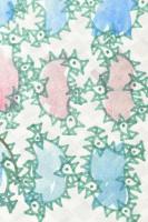 Szeift Béla (1944-2012): Lények, 2000. Akvarell, filctoll, papír (tapéta), jelzett, kissé sérült. La...