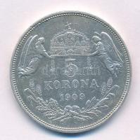 1909KB 5K Ag "Ferenc József" T:2- karc Adamo K7