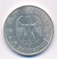 Német Harmadik Birodalom 1934A 5M Ag "Náci hatalom első évfordulója" T:2 German Third Empi...
