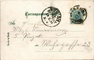 1901 Maria Enzersdorf, Totale, Schloss Liechtenstein, Kirche mit Kloster / pilgrimage church, castle...