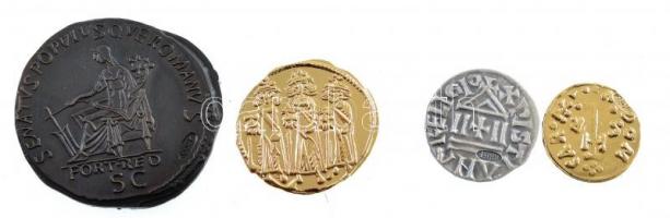 4db-os ókori és középkori érmékről készült modern utánveret-tétel COPY jelzéssel T:1