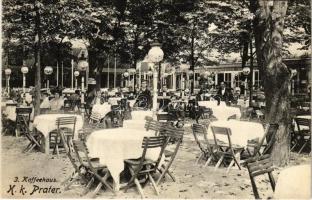 1911 Wien, Vienna, Bécs II. K.k. Prater, Garten in Pertls Grand Etablissement, 3. Kaffeehaus / cafe garden
