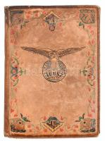 cca 1940-1950 IBUSZ festett bőr útlevéltartó tok, korának megfelelő kopásnyomokkal, 17x11,5 cm