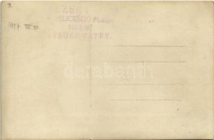 Tátra, Magas-Tátra, Vysoké Tatry; Slezsky dum pod Gerlachem / Schlesierhaus mit Gerlachspitze / Szil...