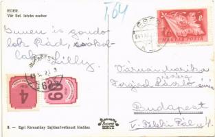 1949 Eger, Vár, Szent István szobor. Egri Keresztény Sajtószövetkezet kiadása + portózott (EK)