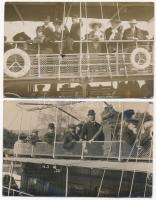 Abbazia, Opatija, hajókirándulás / boat trip - 2 db régi fotó / 2 pre-1945 photos