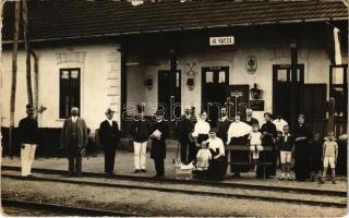 Alváca, Al-Vácza, Vata; vasútállomás / Bahnhof / railway station. photo (fl)