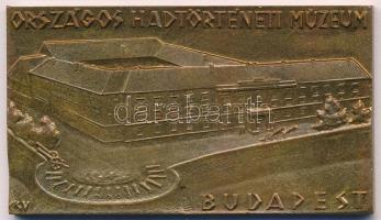 Csúcs Viktória (1934-) DN "Országos Hadtörténeti Múzeum, Budapest" egyoldalas Br plakett (44x79mm) T:1- kis ph