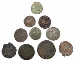 Római Birodalom 10db-os Br érmetétel a 3-4. századból T:2-,3 Roman Empire 10pcs Br coin lot from the 3th-4th century C:VF,F