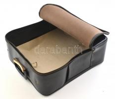 MALÉV Hungarian Airlines retró reklám bőrönd, műbőr, 41x36x13,5 cm