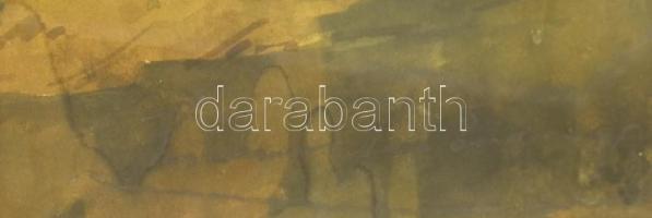 Komáromi-Kacz Endréné (1883-1954): Vízparti táj. Akvarell, papír. Jelezve jobbra lent. Dekoratív, üv...