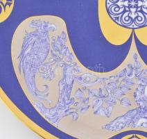 Hollóházi porcelán Szász Endre által tervezett dísz tál. Matricás, jelzett, sorszámozott. 7/20 Minim...