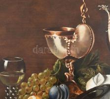 Max jelzéssel: Csendélet. Olaj, fa, fakeretben, 30×40 cm