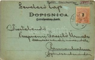 1899 (Vorläufer) Dolenjske Toplice, Bad Teplitz (Töplitz) in Krain (Kranjska, Carniola); Haus Ignac ...