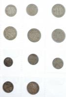 Orosz Birodalom 1897-1912. 5k Ag (3xklf) + 1886-1913. 10k Ag (5xklf) + 1904-1915. 15k Ag (6db, 3xklf...