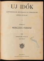 1924 Új Idők, I. és II. félév, vászon kötésben, eredeti címlapok belekötve