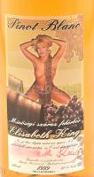 1999 Elisabeth King magyar felnőtt film sztár speciális pinot blanc fehérbor bontatlan palack, elmos...