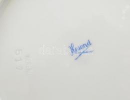 Herendi porcelán süteményes készlet, 5+1, hiányos, kézzel festett, jelzett, minimális kopással