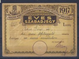 1917 MFTR Szabadjegy