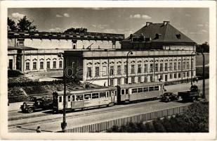 Warszawa, Varsovie, Warschau, Warsaw; tram, automobile